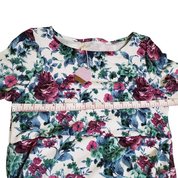 Pinkblush Maternity dress Floral Print Short Sleeve Size Small Round Neck New - Picture 7 of 8